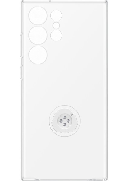 Galaxy S23 Ultra Standlı Halkalı Kılıf - Şeffaf