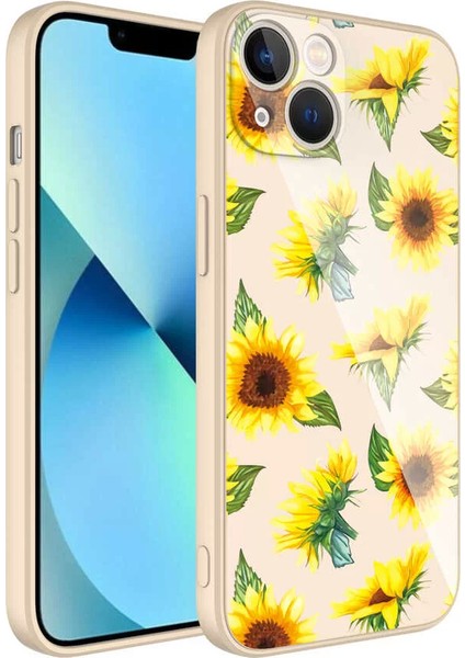Apple iPhone 13 Kılıf Kamera Korumalı Desenli Sert Silikon Epoksi Kapak No2 Telefon Kılıfı