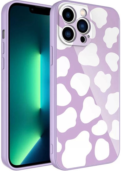 Apple iPhone 13 Pro Kılıf Kamera Korumalı Desenli Sert Silikon Epoksi Kapak No6 Telefon Kılıfı