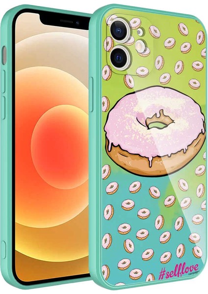 Apple iPhone 12 Kılıf Kamera Korumalı Desenli Sert Silikon Epoksi Kapak NO12 Telefon Kılıfı