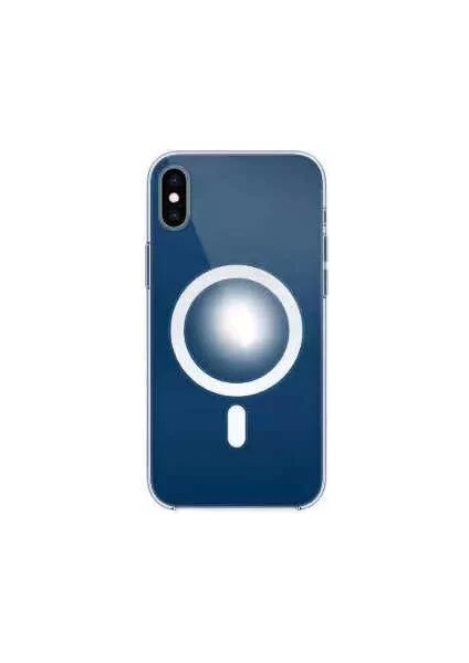 Apple iPhone Xs Max 6.5 Kılıf Tacsafe Wireless Kapak Renksiz Telefon Kılıfı