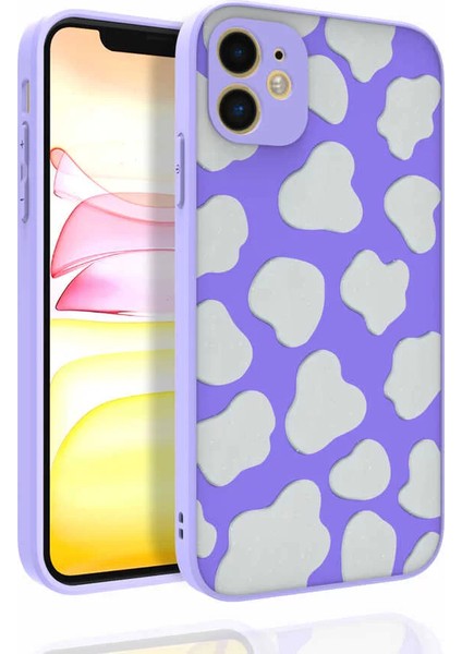 Apple iPhone 11 Kılıf Desenli Kamera Korumalı Parlak Nora Kapak No6 Telefon Kılıfı