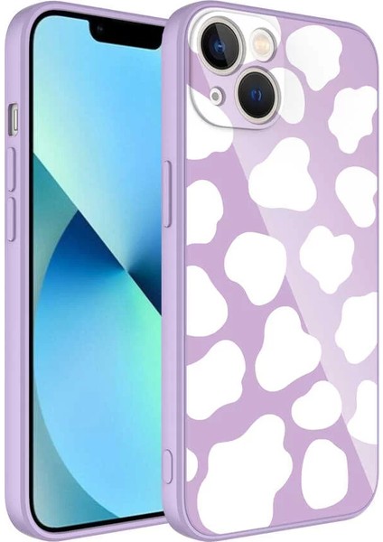 Apple iPhone 13 Kılıf Kamera Korumalı Desenli Sert Silikon Epoksi Kapak No6 Telefon Kılıfı