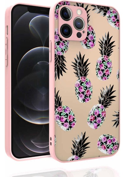 Apple iPhone 12 Pro Kılıf Desenli Kamera Korumalı Parlak Nora Kapak No1 Telefon Kılıfı