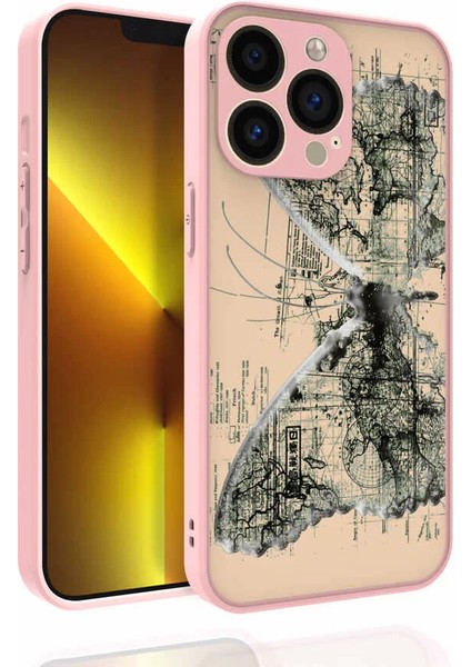 Apple iPhone 13 Pro Max Kılıf Desenli Kamera Korumalı Parlak Nora Kapak No4 Telefon Kılıfı