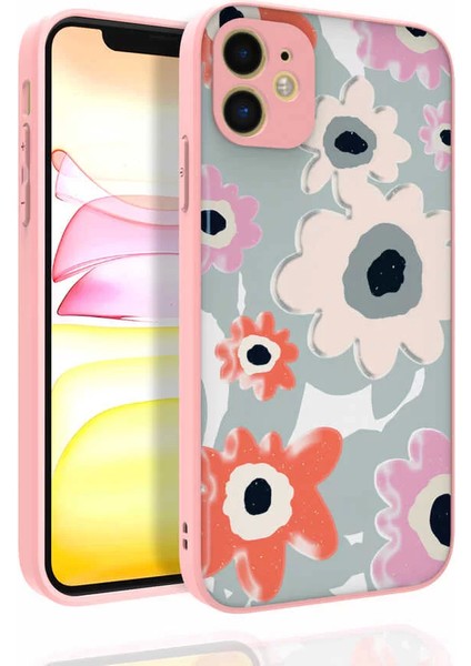 Apple iPhone 11 Kılıf Desenli Kamera Korumalı Parlak Nora Kapak No5 Telefon Kılıfı