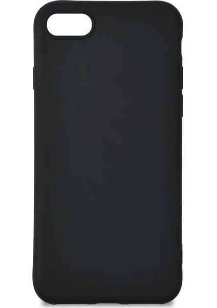 Apple iPhone 8 Kılıf Biye Silikon Siyah Telefon Kılıfı