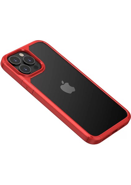 Apple iPhone 13 Pro Max Kılıf Roll Kapak Kırmızı Telefon Kılıfı