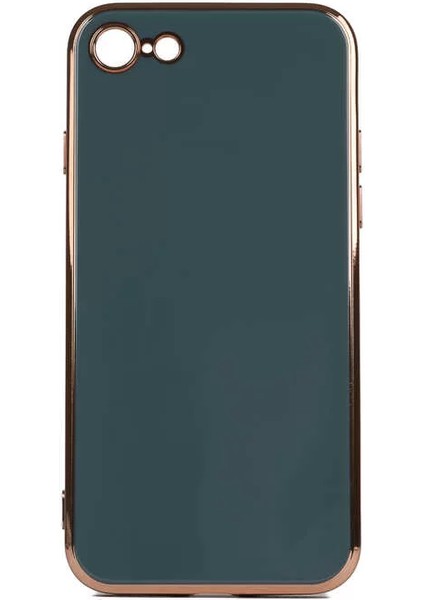 Apple iPhone 7 Kılıf Bark Kapak Petrol Yeşil Telefon Kılıfı