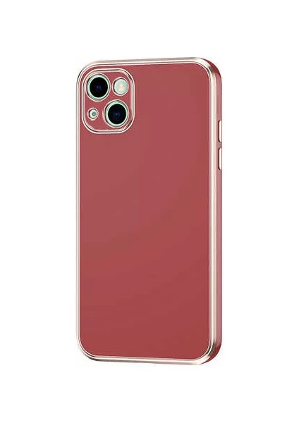 Apple iPhone 13 Kılıf Bark Kapak Kahverengi Telefon Kılıfı