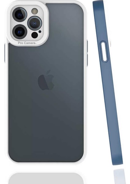 Apple iPhone 12 Pro Kılıf Mima Kapak Lacivert Telefon Kılıfı
