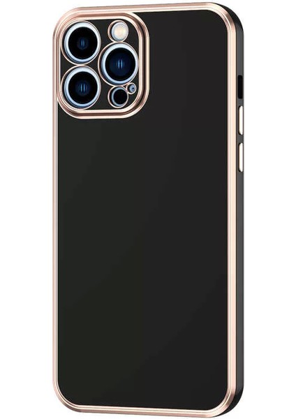 Apple iPhone 12 Pro Max Kılıf Bark Kapak Siyah Telefon Kılıfı