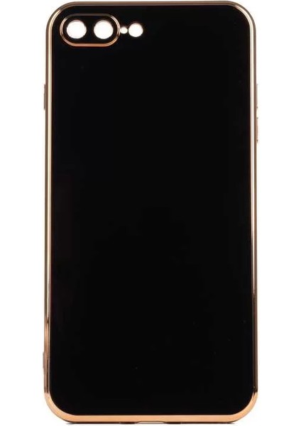 Apple iPhone 8 Plus Kılıf Bark Kapak Siyah Telefon Kılıfı
