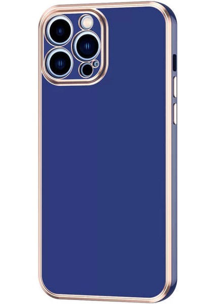 Apple iPhone 12 Pro Kılıf Bark Kapak Lacivert Telefon Kılıfı