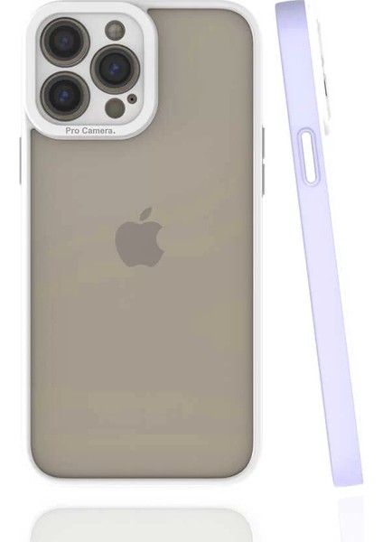 Apple iPhone 13 Pro Max Kılıf Mima Kapak Lila Telefon Kılıfı