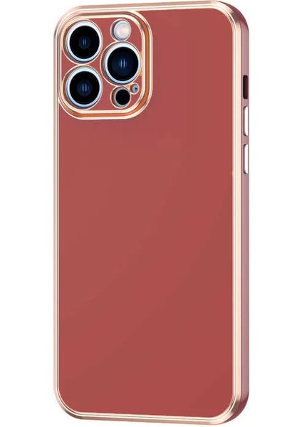 Apple iPhone 12 Pro Kılıf Bark Kapak Kahverengi Telefon Kılıfı