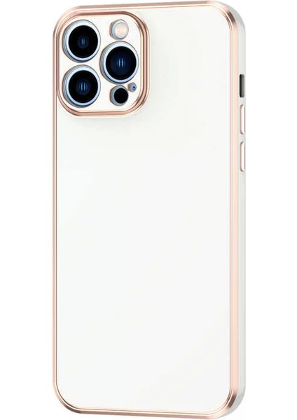 Apple iPhone 13 Pro Kılıf Bark Kapak Beyaz Telefon Kılıfı