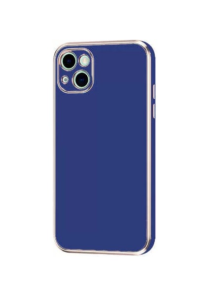 Apple iPhone 13 Kılıf Bark Kapak Lacivert Telefon Kılıfı