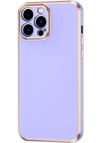 Apple iPhone 13 Pro Max Kılıf Bark Kapak Mor Telefon Kılıfı