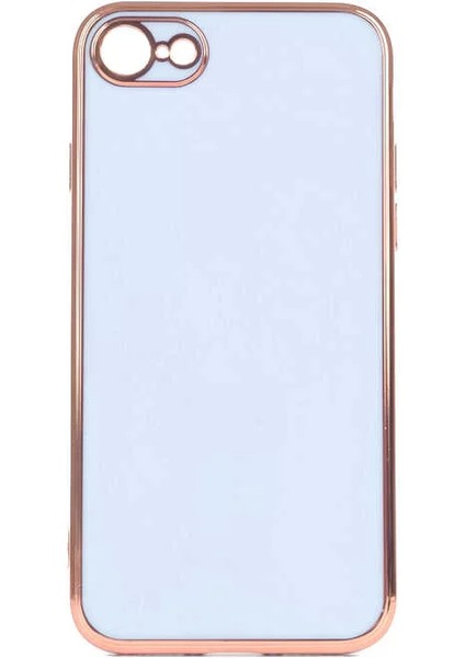 Apple iPhone 8 Kılıf Bark Kapak Mavi Açık Telefon Kılıfı