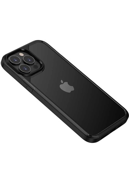 Apple iPhone 13 Pro Max Kılıf Roll Kapak Siyah Telefon Kılıfı