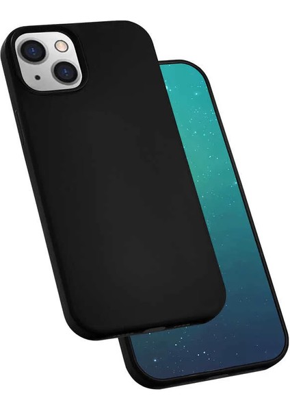Apple iPhone 13 Mini Kılıf Silk Silikon Siyah Telefon Kılıfı