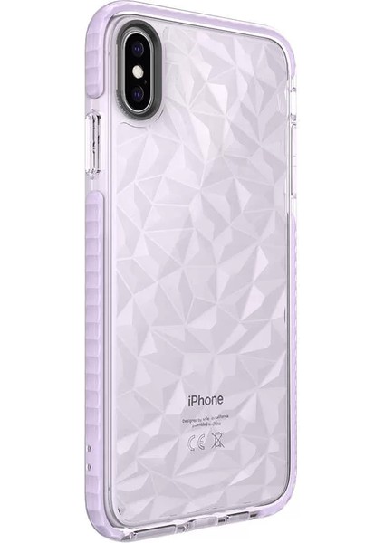 Apple iPhone Xs Max 6.5 Kılıf Buzz Kapak Mor Telefon Kılıfı