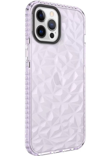 Apple iPhone 12 Pro Kılıf Buzz Kapak Mor Telefon Kılıfı