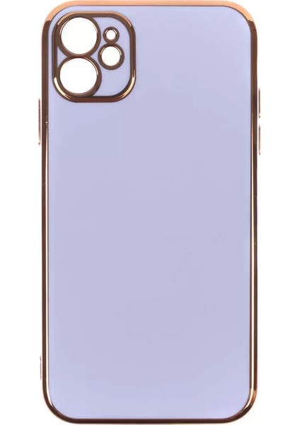 Apple iPhone 11 Kılıf Bark Kapak Mor Telefon Kılıfı