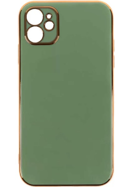 Apple iPhone 11 Kılıf Bark Kapak Açık Yeşil Telefon Kılıfı
