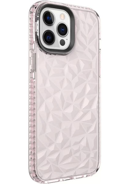 Apple iPhone 13 Pro Max Kılıf Buzz Kapak Pembe Telefon Kılıfı