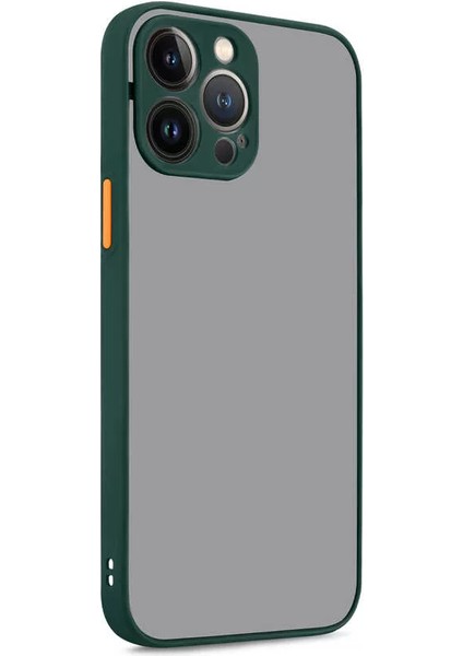 Apple iPhone 13 Pro Kılıf Hux Kapak Koyu Yeşil Telefon Kılıfı
