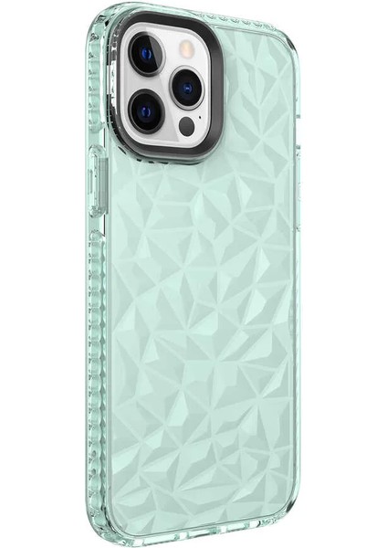 Apple iPhone 13 Pro Kılıf Buzz Kapak Yeşil Telefon Kılıfı