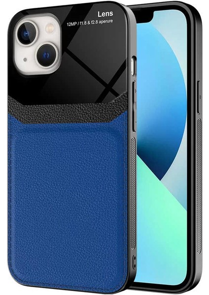 Apple iPhone 13 Kılıf ​ Emiks Kapak Lacivert Telefon Kılıfı
