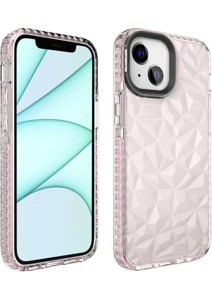 Apple iPhone 13 Kılıf Buzz Kapak Pembe Telefon Kılıfı
