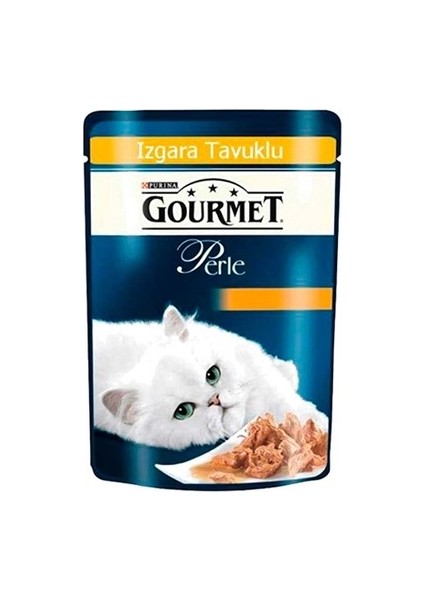 Gourmet Perle Izgara Tavuklu Yaş Kedi Maması Konserve 85 gr x 12 Adet fiyatları