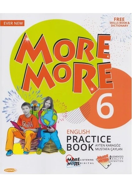 Kurmay Elt Yayınları 6. Sınıf More More English Practice Book Free Skills Book & Dictionary 2020 DK35