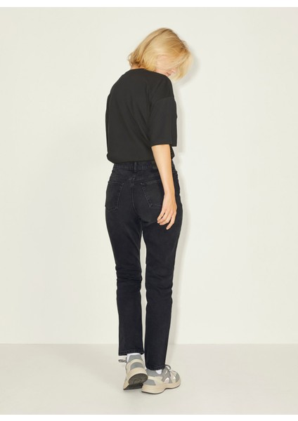 Yüksek Bel Mom Fit Siyah Kadın Pantolon 12203849