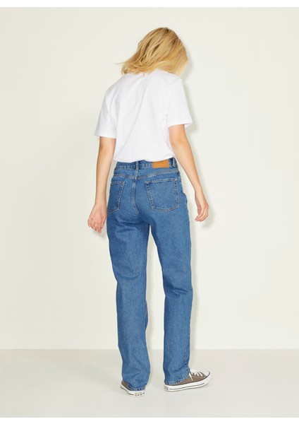 Yüksek Bel Mom Fit Mavi Kadın Pantolon 12203730 modelleri