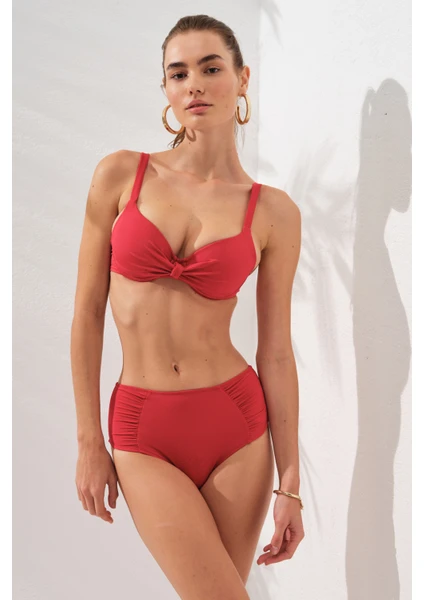 Pierre Cardin Gınger Balenli Kaplı Bikini Takım Kırmızı 231235