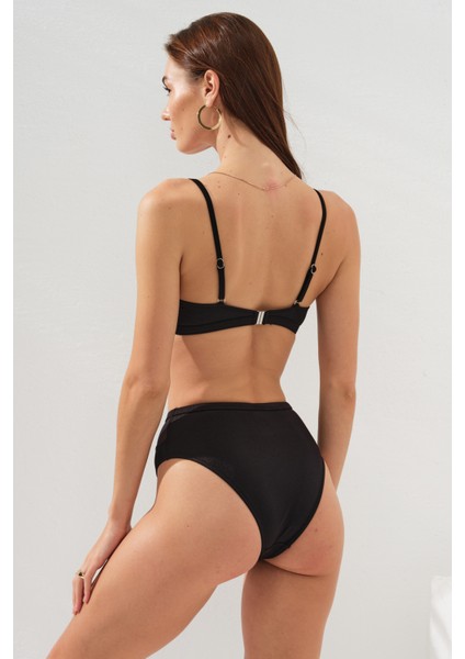 Polina Askılı V Tülle Bikini Siyah 231244 fiyatları