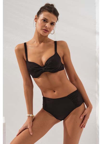 Gınger Balenli Kaplı Bikini Takım SIYAH231235
