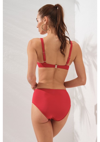 Gınger Balenli Kaplı Bikini Takım Kırmızı 231235 fiyatları