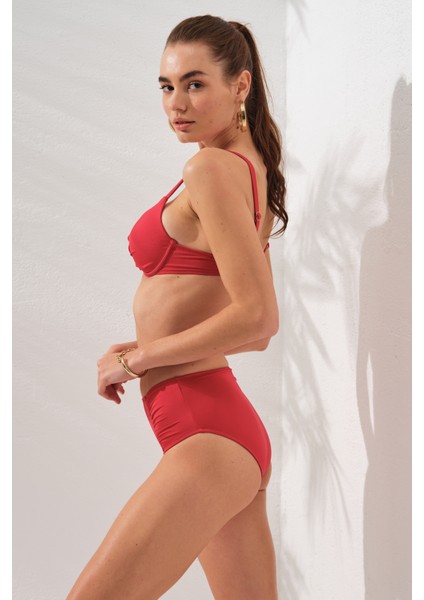Gınger Balenli Kaplı Bikini Takım Kırmızı 231235 modelleri