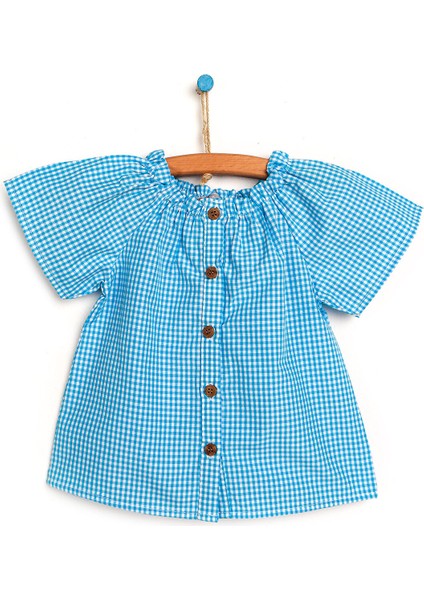 HelloBaby Basic Kız Bebek Pötikareli Gömlek Kız Bebek