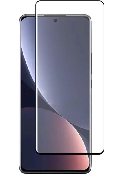 Xiaomi 12T / 12T Pro Tam Kaplayan Çerçeveli Tempered Ekran Koruyucu - Siyah AL3276