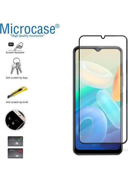 Vivo Y16 Tam Kaplayan Çerçeveli Tempered Ekran Koruyucu - Siyah AL3276 fiyatları