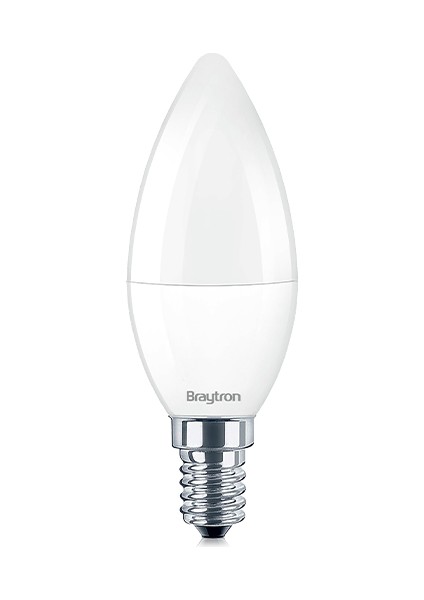BA09-00510-BRAYTRON 5W 3000K Sarı Işık E14 Mum LED Ampul 5 Li Paket
