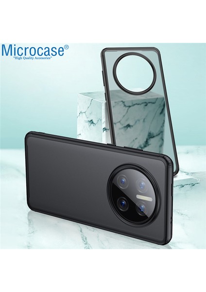 Huawei Mate 50 Pro Luna Serisi Köşe Korumalı Sert Rubber Kılıf - Siyah AL3422 fırsatları