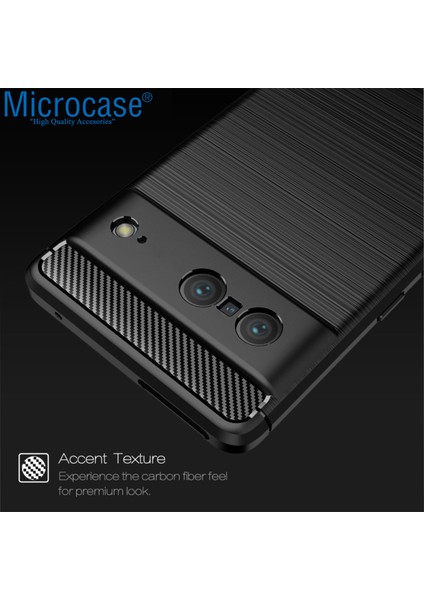 Google Pixel 7 Brushed Carbon Fiber Silikon Kılıf - Siyah AL3332 indirimleri